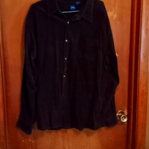 Corduroy shirt real dark brown